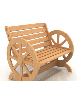 Intra απο ξύλο plywood 3mm-4mm πάχος Carriage Park Seat / Garden Bench  Δίασταση 30x20 cm INTRAFABR-39075911