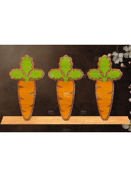 Σετ των 2 Intra απο ξύλο plywood 3mm-4mm πάχος Διακόσμηση βάσης καρότου με Δίασταση 15x15 cm INTRAFABR-121977934