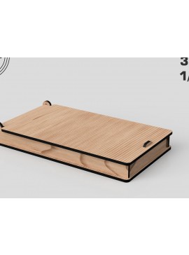 Σετ των 2 Intra απο ξύλο plywood 3mm-4mm πάχος Cash Envelope Box - κοπής με λέιζερ Δίασταση 15x15 cm INTRAFABR-99394311