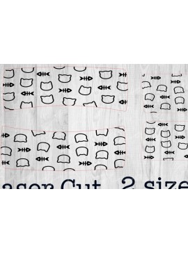 Σετ των 2 Intra απο ξύλο plywood 3mm-4mm πάχος Κλιπ για τρίχες γάτας Δίασταση 30x20 cm INTRAFABR-80093602