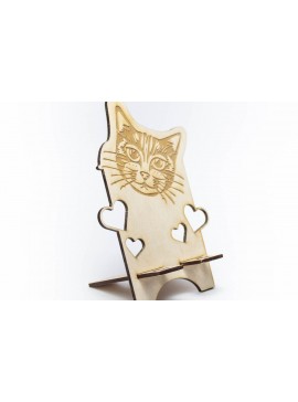 Σετ των 3 Intra απο ξύλο plywood 3mm-4mm πάχος Βάση τηλεφώνου Cat Head Δίασταση 15x15 cm INTRAFABR-68731403