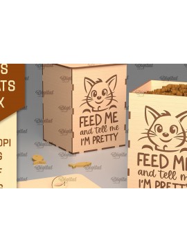 Intra απο ξύλο plywood 3mm-4mm πάχος Cat Treats Box . Storage Box Δίασταση 30x20 cm INTRAFABR-98653318