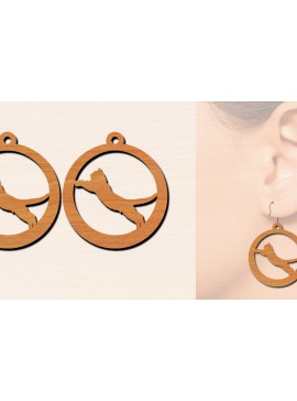 Σετ των 3 Intra απο ξύλο plywood 3mm-4mm πάχος Ξύλινα σκουλαρίκια γάτας με Δίασταση 3x3 cm INTRAFABR-100200093