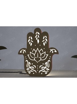 Σετ των 2 Intra απο ξύλο plywood 3mm-4mm πάχος Ουράνιο Φανάρι | Επιτραπέζιο φως νύχτας Δίασταση 15x15 cm INTRAFABR-112898228