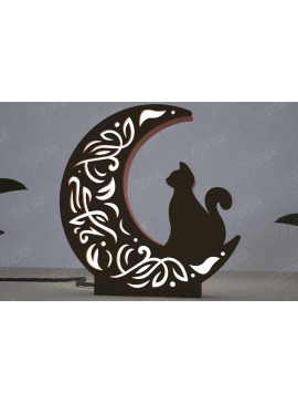 Σετ των 2 Intra απο ξύλο plywood 3mm-4mm πάχος Ουράνιο Φανάρι | Επιτραπέζιο φως νύχτας Δίασταση 15x15 cm INTRAFABR-112898238