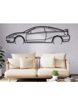 Σετ των 2 Intra απο ξύλο plywood 3mm-4mm πάχος Celica Silhouette, διάνυσμα αυτοκινήτου Δίασταση 15x15 cm INTRAFABR-110752578