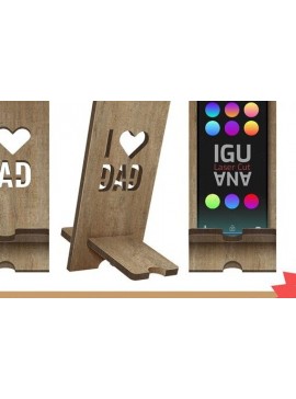 Intra απο ξύλο plywood 3mm-4mm πάχος βάσης κινητού τηλεφώνου. Λατρεύω τον μπαμπά Δίασταση 30x30 cm INTRAFABR-89444841