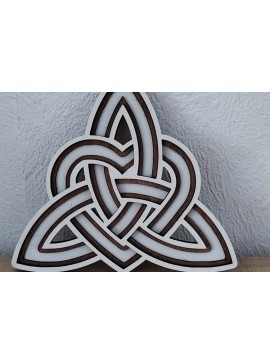 Σετ των 3 Intra απο ξύλο plywood 3mm-4mm πάχος Στολίδι Κελτικής Εστίας Δίασταση 8x8 cm INTRAFABR-113308114