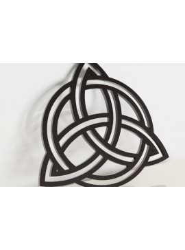 Intra απο ξύλο plywood 3mm-4mm πάχος Σύμβολο Κέλτικο Κόμβο Δίασταση 40x40 cm INTRAFABR-22623648