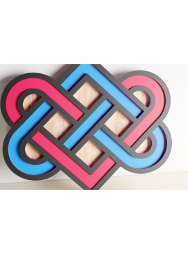 Intra απο ξύλο plywood 3mm-4mm πάχος Celtic Love Knot Δίασταση 40x40 cm INTRAFABR-22623637