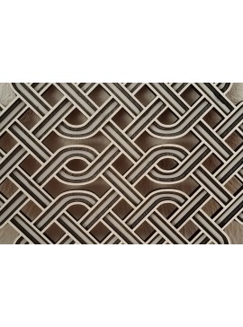 Σετ των 3 Intra απο ξύλο plywood 3mm-4mm πάχος Κελτικό ορθογώνιο στολίδι Δίασταση 8x8 cm INTRAFABR-113432468