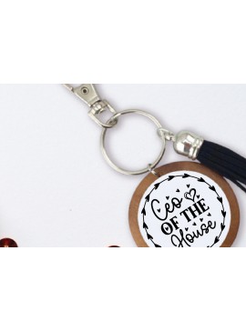 Σετ των 3 Intra απο ξύλο plywood 3mm-4mm πάχος Διευθύνων Σύμβουλος του House Keychain Δίασταση 6x6 cm INTRAFABR-68457343