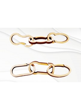 Σετ των 2 Intra απο ξύλο plywood 3mm-4mm πάχος Chain Design 6 Options, Design Δίασταση 15x15 cm INTRAFABR-123515475