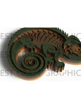 Σετ των 2 Intra απο ξύλο plywood 3mm-4mm πάχος Chameleon Layered Design Δίασταση 25x25 cm INTRAFABR-121762057