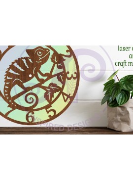 Σετ των 3 Intra απο ξύλο plywood 3mm-4mm πάχος κοπής με λέιζερ ρολόι τοίχου Chameleon Δίασταση 8x8 cm INTRAFABR-104204584