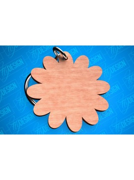Σετ των 3 Intra απο ξύλο plywood 3mm-4mm πάχος Chamomile Keychain Shapes Δίασταση 6x6 cm INTRAFABR-82325355