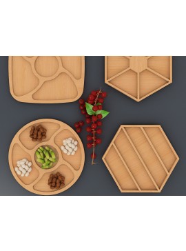 Σετ των 2 Intra απο ξύλο plywood 3mm-4mm πάχος Charcuterie Cheese Board  Ready 083 Δίασταση 30x20 cm INTRAFABR-60981387