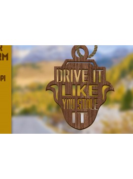 Σετ των 3 Intra απο ξύλο plywood 3mm-4mm πάχος Charms . Ξύλινα γούρια αυτοκινήτου  Δίασταση 4x4 cm INTRAFABR-81811227