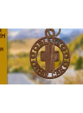 Σετ των 3 Intra απο ξύλο plywood 3mm-4mm πάχος Charms . Ξύλινα γούρια αυτοκινήτου  Δίασταση 4x4 cm INTRAFABR-81493121