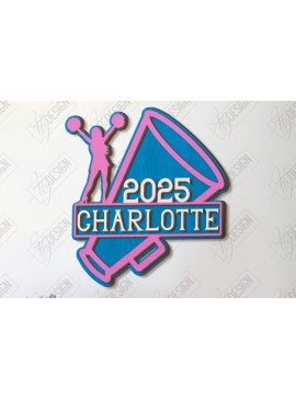 Σετ των 2 Intra απο ξύλο plywood 3mm-4mm πάχος Μαζορέτα σημάδι | Cheer Team Δίασταση 30x20 cm INTRAFABR-123092168