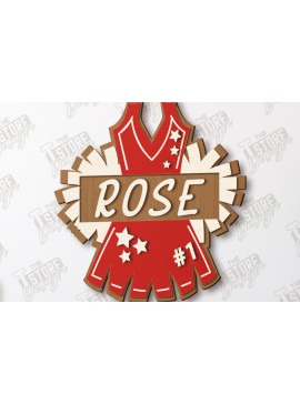 Σετ των 2 Intra απο ξύλο plywood 3mm-4mm πάχος Σήμα μαζορέτα | Εξατομικευμένη επιγραφή Δίασταση 30x20 cm INTRAFABR-118746295