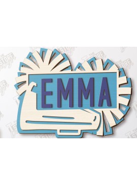 Intra απο ξύλο plywood 3mm-4mm πάχος Σήμα μαζορέτα | Εξατομικευμένη επιγραφή Δίασταση 30x20 cm INTRAFABR-118475733