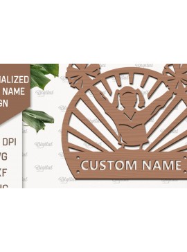 Σετ των 2 Intra απο ξύλο plywood 3mm-4mm πάχος Ξύλινη πινακίδα Cheerleader Δίασταση 30x20 cm INTRAFABR-97086015