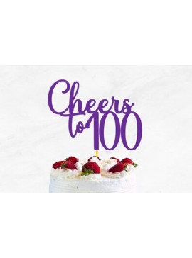 Σετ των 2 Intra απο ξύλο plywood 3mm-4mm πάχος Cheers to Cake Topper Δίασταση 15x15 cm INTRAFABR-67730737