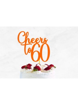 Σετ των 2 Intra απο ξύλο plywood 3mm-4mm πάχος Cheers to Cake Topper Δίασταση 15x15 cm INTRAFABR-67732002