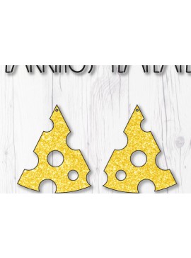 Σετ των 3 Intra απο ξύλο plywood 3mm-4mm πάχος Πρότυπο σκουλαρίκια τυριού Δίασταση 3x3 cm INTRAFABR-8146639