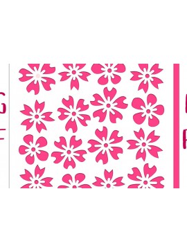 Σετ των 3 Intra απο ξύλο plywood 3mm-4mm πάχος Cut Card Cherry Blossom Δίασταση 5x5 cm INTRAFABR-12018434