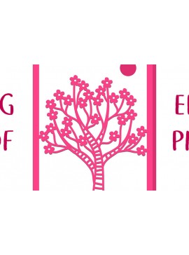 Σετ των 3 Intra απο ξύλο plywood 3mm-4mm πάχος αποκοπής Card Cherry Tree in Blossom Δίασταση 7x5 cm INTRAFABR-24658025