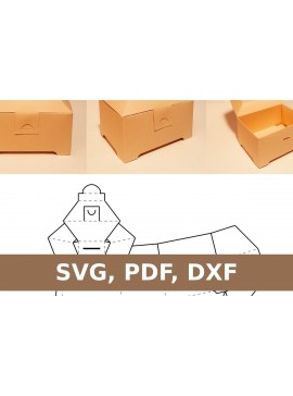 Σετ των 3 Intra απο ξύλο plywood 3mm-4mm πάχος Κουτί στήθους Δίασταση 10x10 cm INTRAFABR-33666683