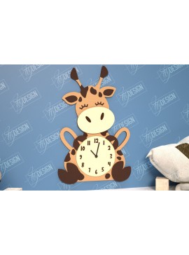 Σετ των 2 Intra απο ξύλο plywood 3mm-4mm πάχος Παιδικό ρολόι . 3D παιδικό ρολόι Δίασταση 30x20 cm INTRAFABR-114806498