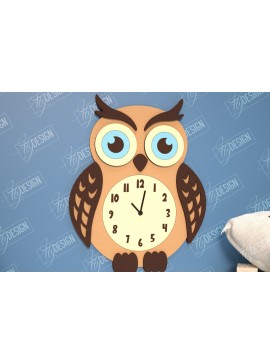 Σετ των 2 Intra απο ξύλο plywood 3mm-4mm πάχος Παιδικό ρολόι . 3D παιδικό ρολόι Δίασταση 30x20 cm INTRAFABR-114806627