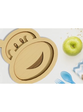 Σετ των 2 Intra απο ξύλο plywood 3mm-4mm πάχος Παιδική πλάκα κοπής με λέιζερ Δίασταση 30x20 cm INTRAFABR-79049388