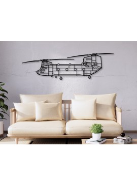 Σετ των 2 Intra απο ξύλο plywood 3mm-4mm πάχος Στρατιωτικό ελικόπτερο Chinook 47 Δίασταση 15x15 cm INTRAFABR-110941399