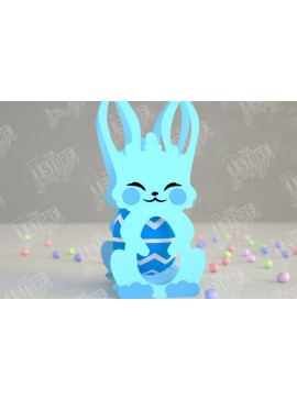 Σετ των 2 Intra απο ξύλο plywood 3mm-4mm πάχος Σοκολατένια Αυγοθήκη | Χάρτινη Αυγοθήκη Δίασταση 15x15 cm INTRAFABR-117881190