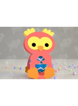 Σετ των 2 Intra απο ξύλο plywood 3mm-4mm πάχος Σοκολατένια Αυγοθήκη | Χάρτινη Αυγοθήκη Δίασταση 15x15 cm INTRAFABR-117881205