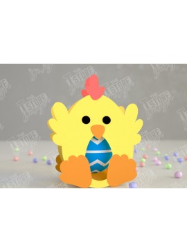 Σετ των 2 Intra απο ξύλο plywood 3mm-4mm πάχος Σοκολατένια Αυγοθήκη | Χάρτινη Αυγοθήκη Δίασταση 15x15 cm INTRAFABR-117881211