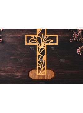 Σετ των 3 Intra απο ξύλο plywood 3mm-4mm πάχος Χριστιανικός Σταυρός Διακόσμηση σπιτιού Δίασταση 15x15 cm INTRAFABR-119063712