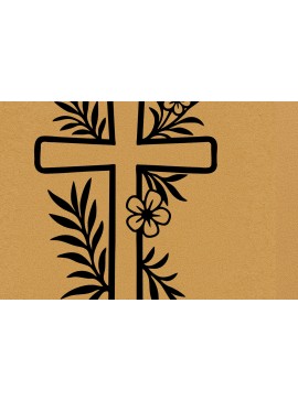 Σετ των 2 Intra απο ξύλο plywood 3mm-4mm πάχος κοπής με λέιζερ Christian Crosses Δίασταση 15x15 cm INTRAFABR-119869371