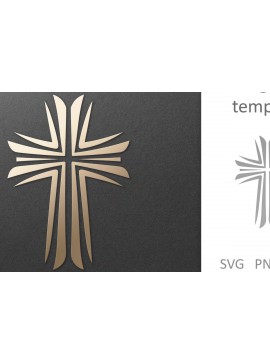 Σετ των 3 Intra απο ξύλο plywood 3mm-4mm πάχος Christian Faith Cross . Crucifix Δίασταση 7x7 cm INTRAFABR-106001184