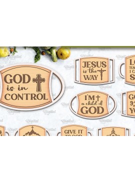 Intra απο ξύλο plywood 3mm-4mm πάχος Δίσκοι σερβιρίσματος Christian κοπής με λέιζερ Δίασταση 30x20 cm INTRAFABR-94235143