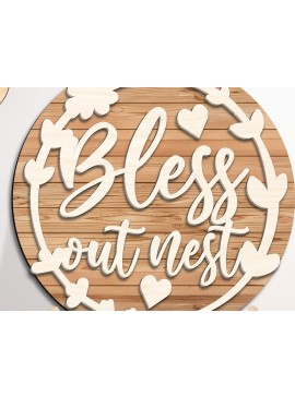 Σετ των 2 Intra απο ξύλο plywood 3mm-4mm πάχος Χριστιανικό ντεκόρ κομμένου αρχείου βάσης Δίασταση 15x15 cm INTRAFABR-98650423