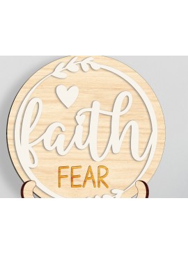 Σετ των 2 Intra απο ξύλο plywood 3mm-4mm πάχος Χριστιανικό ντεκόρ κομμένου αρχείου βάσης Δίασταση 30x20 cm INTRAFABR-99344080