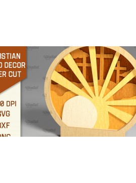 Intra απο ξύλο plywood 3mm-4mm πάχος Christian Stand Decor Cut  Δίασταση 30x20 cm INTRAFABR-95648295