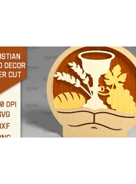 Intra απο ξύλο plywood 3mm-4mm πάχος Christian Stand Decor Cut  Δίασταση 30x20 cm INTRAFABR-95648335