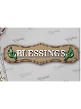 Σετ των 2 Intra απο ξύλο plywood 3mm-4mm πάχος Χριστιανικό Διακόσμηση Δίσκων με Επίπεδη Δίασταση 30x20 cm INTRAFABR-119902261