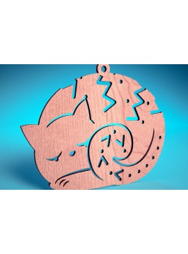 Σετ των 3 Intra απο ξύλο plywood 3mm-4mm πάχος Χριστουγεννιάτικα στολίδια ζώων με Δίασταση 8x8 cm INTRAFABR-72173379